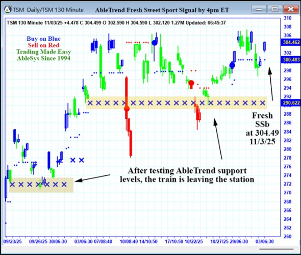 AbleTrend Trading Software TSM chart