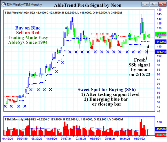 AbleTrend Trading Software TSM chart